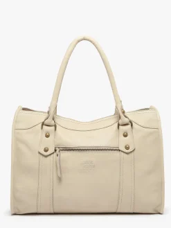 Sac Shopping Cow cuir BASILIC PEPPER