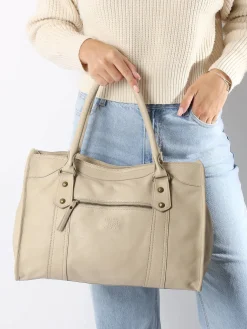 Sac Shopping  Cow cuir BASILIC PEPPER