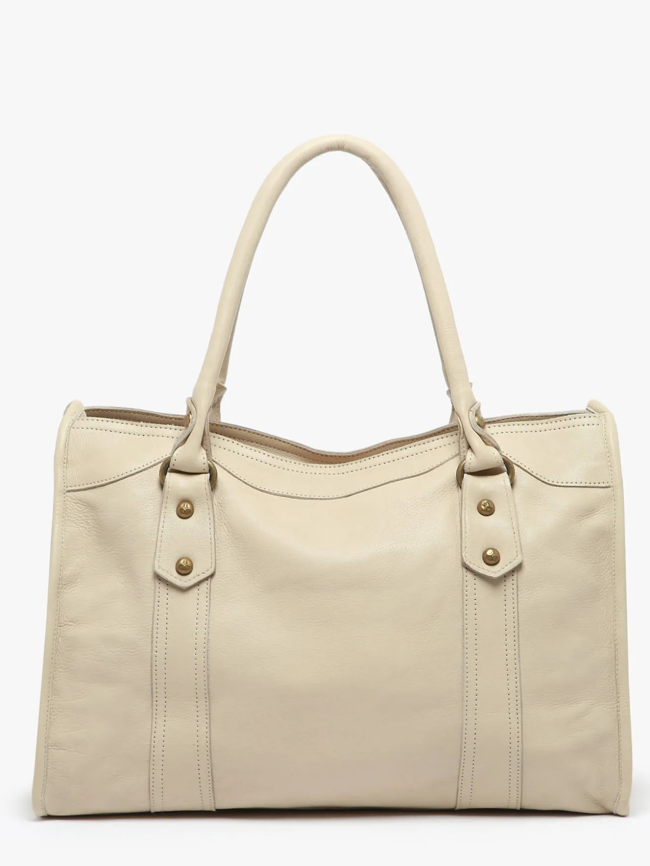 Sac Shopping Cow cuir BASILIC PEPPER