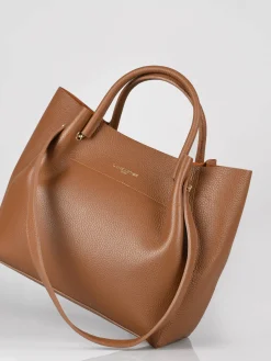 Sac shopping Foulonne double cuir LANCASTER