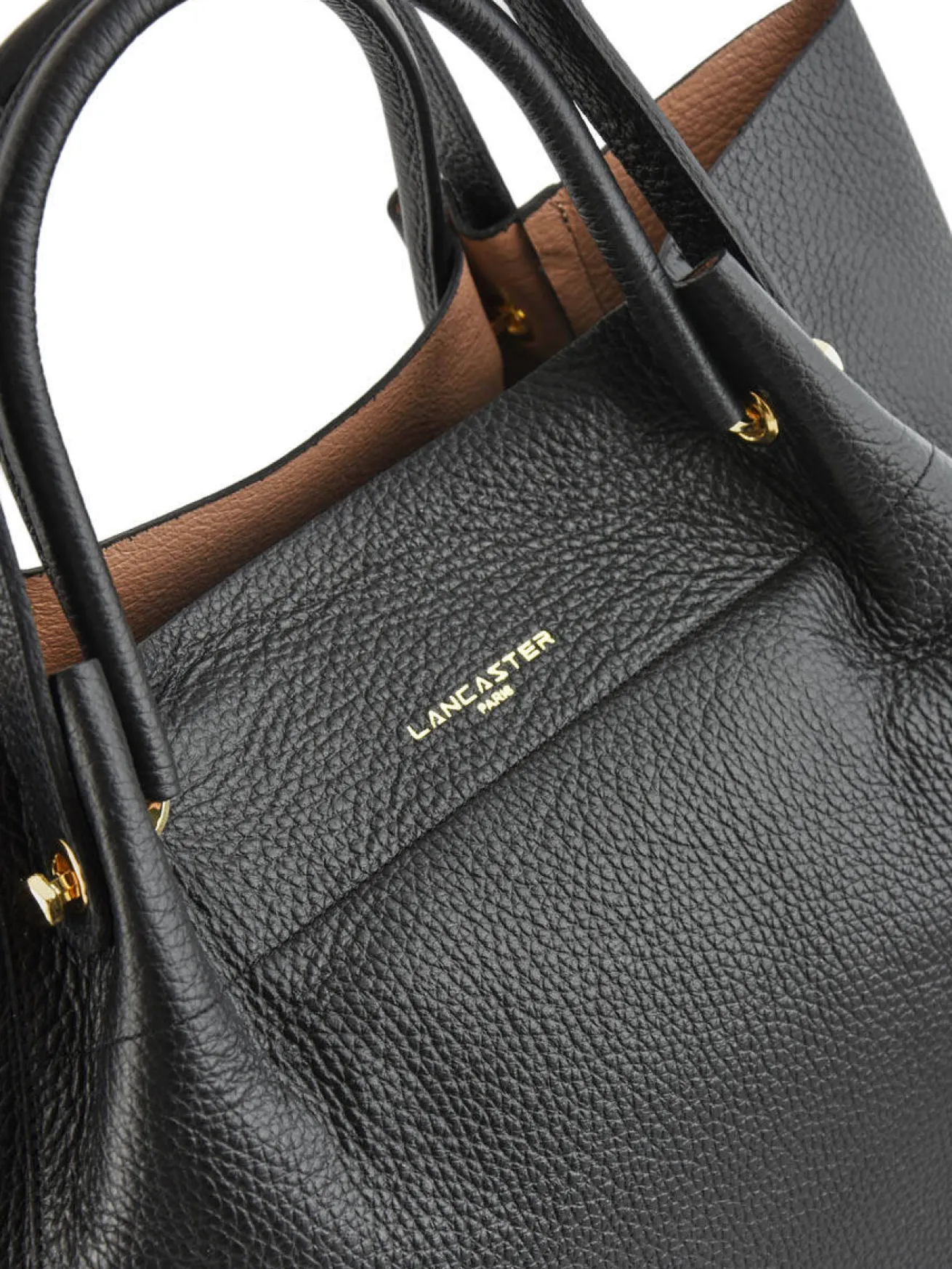 Sac shopping Foulonne double cuir LANCASTER