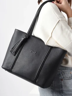 Sac shopping Small Cabas cuir NATHAN BAUME