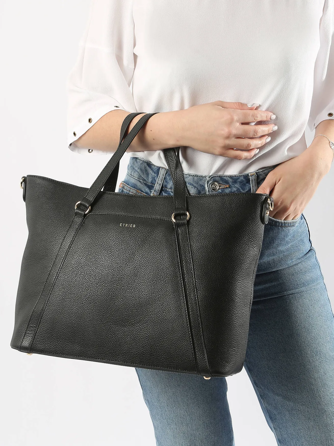 Sac shopping Tradition cuir ETRIER