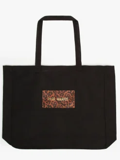 Sac tote bag Léopard coton PAUL MARIUS