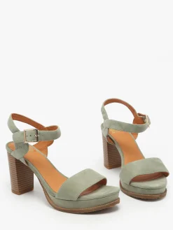 Sandales à talon Jain en cuir MAM'ZELLE