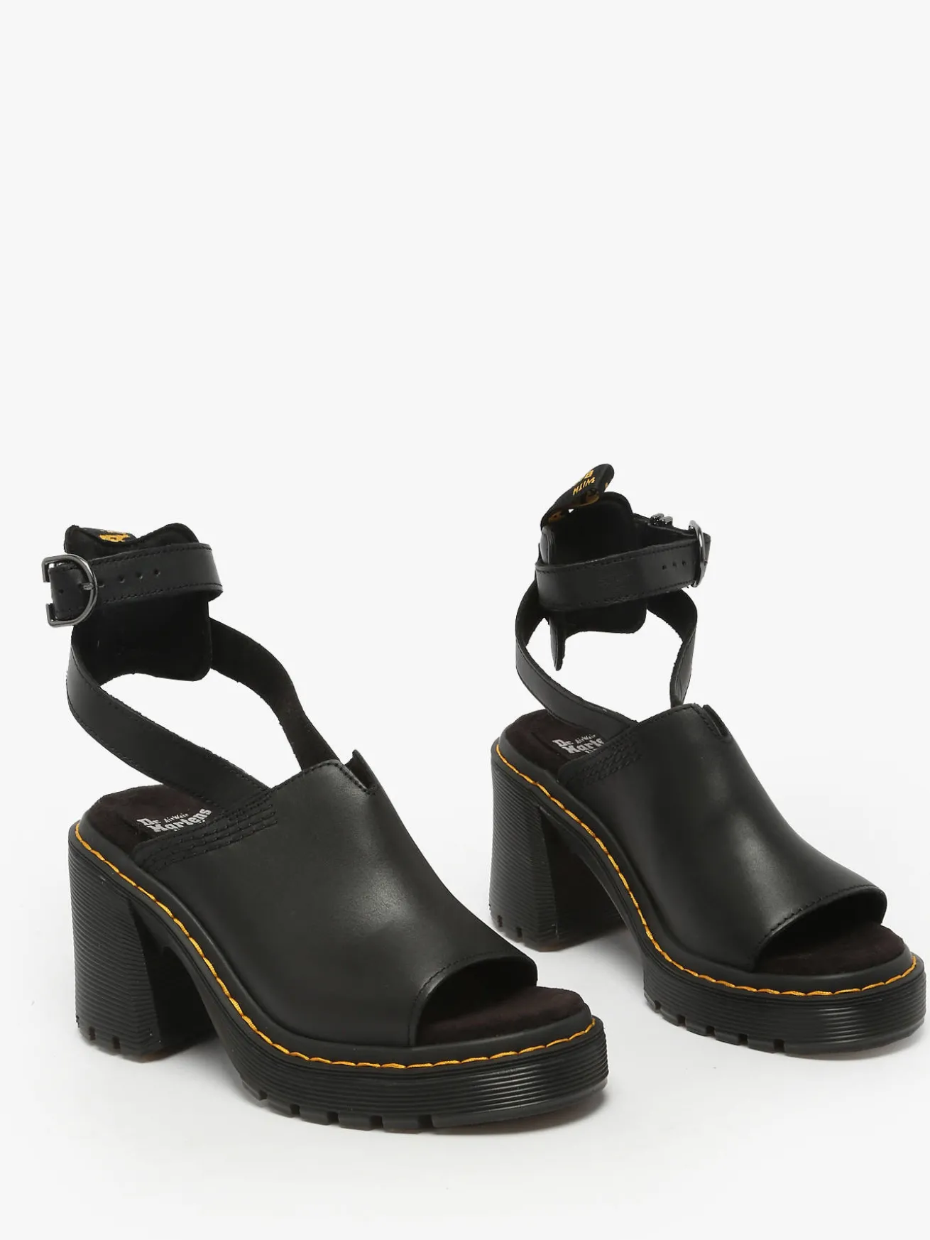 Sandales à talon Millee Strap en cuir DR MARTENS