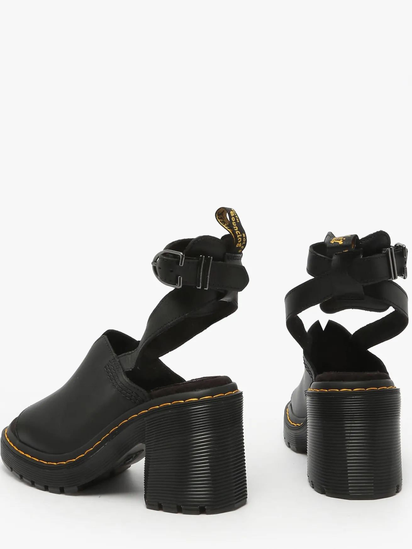 Sandales à talon Millee Strap en cuir DR MARTENS