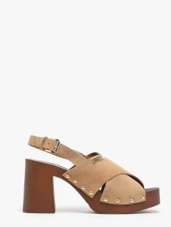 Sandales à talon Tessy en cuir LES TROPEZIENNES