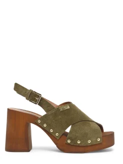 Sandales à talon Tessy en cuir LES TROPEZIENNES