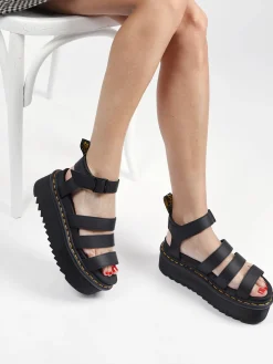 Sandales plateformes Blaire Quad Hydro en cuir DR MARTENS