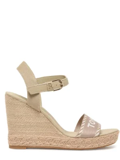 Sandales semelle compensée en cuir TOMMY HILFIGER