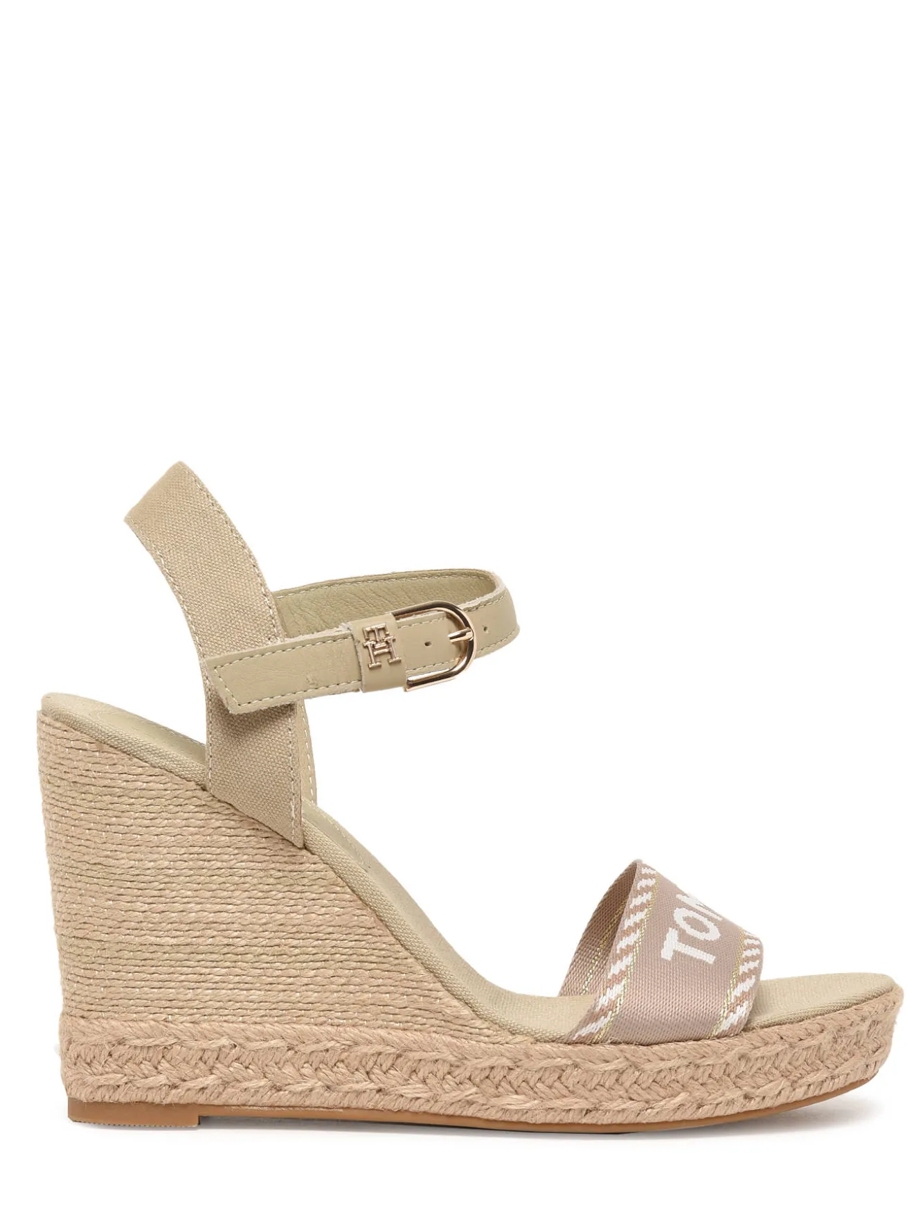 Sandales semelle compensée en cuir TOMMY HILFIGER