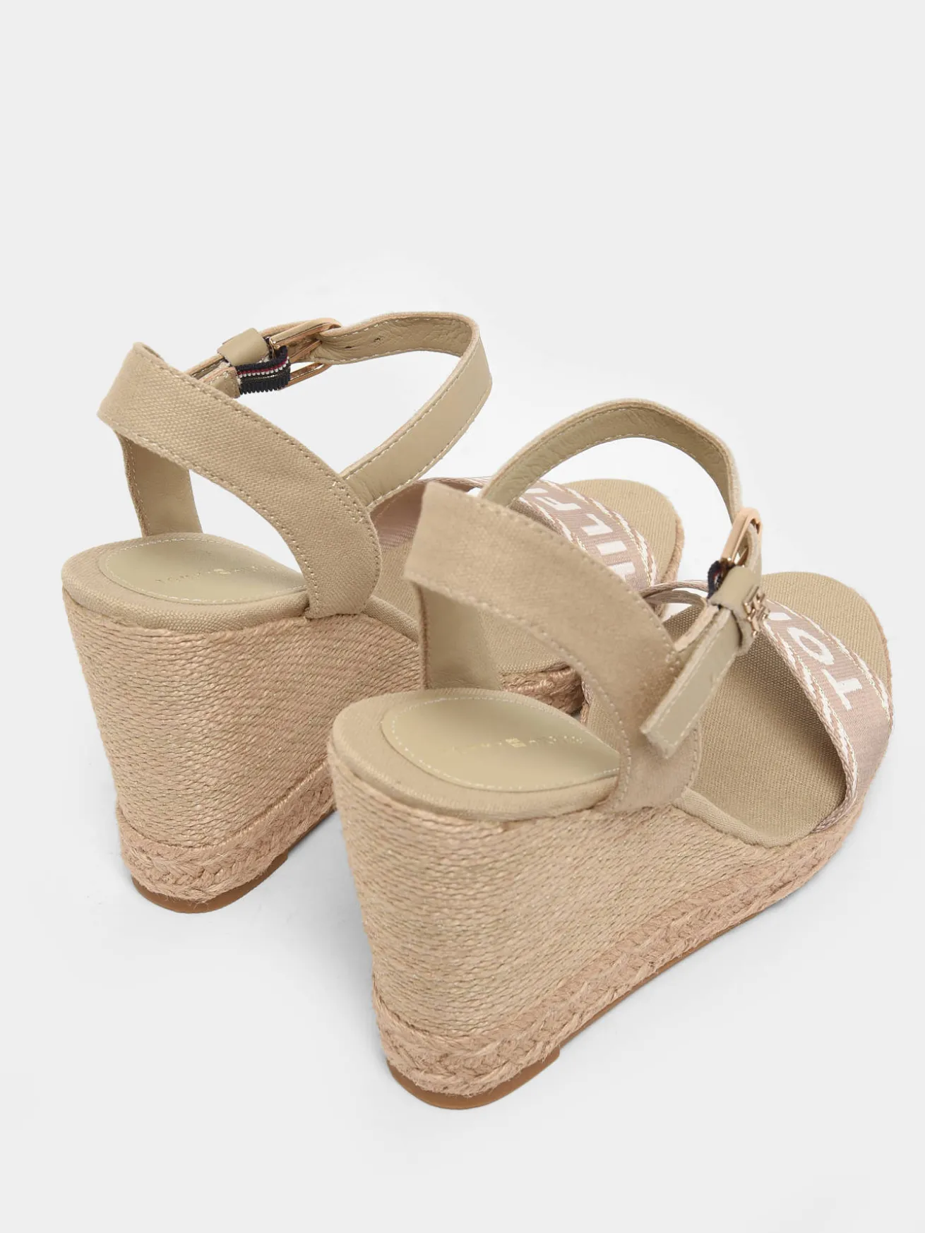 Sandales semelle compensée en cuir TOMMY HILFIGER