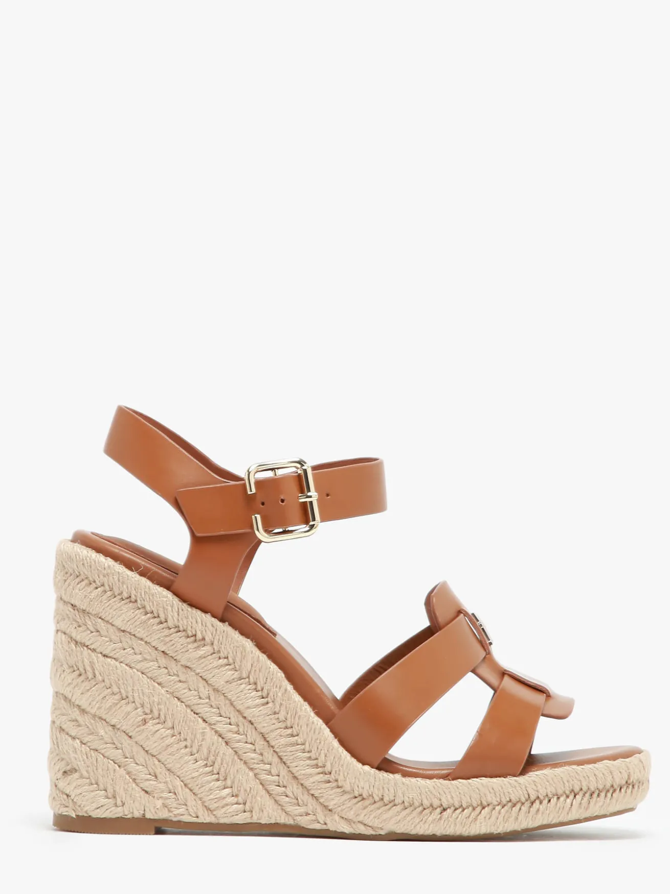 Sandales semelle compensée en cuir TOMMY HILFIGER