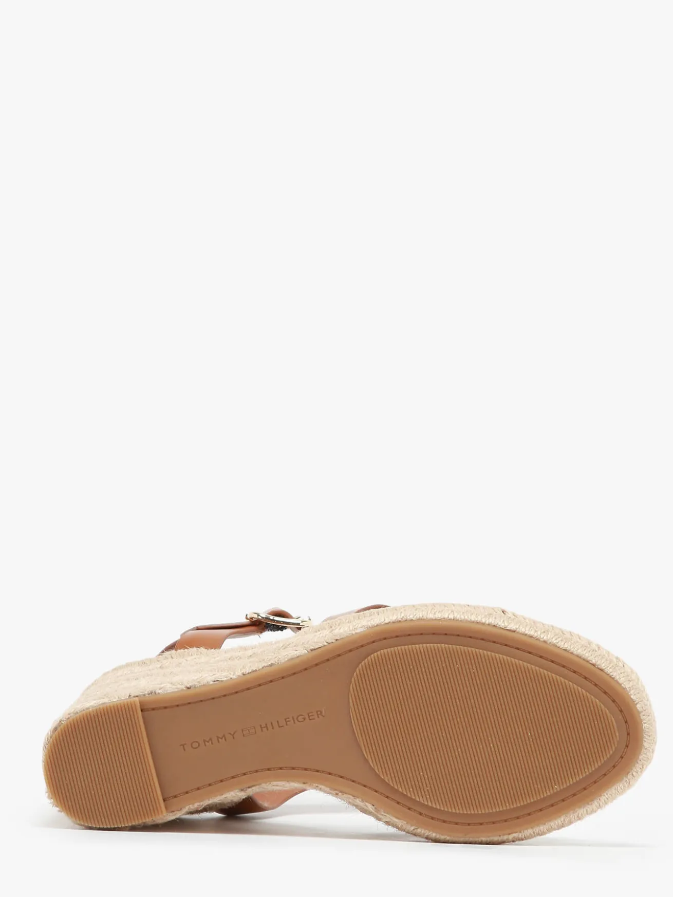 Sandales semelle compensée en cuir TOMMY HILFIGER