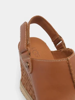 Sandales talon compensé en cuir UGG
