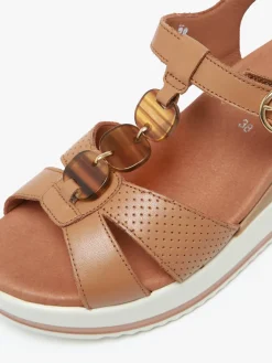 Sandales talon compensé en cuir MEPHISTO