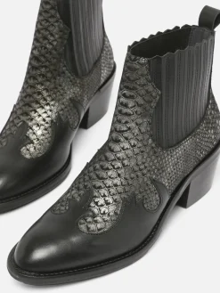 Santiags à talon en cuir MYMA