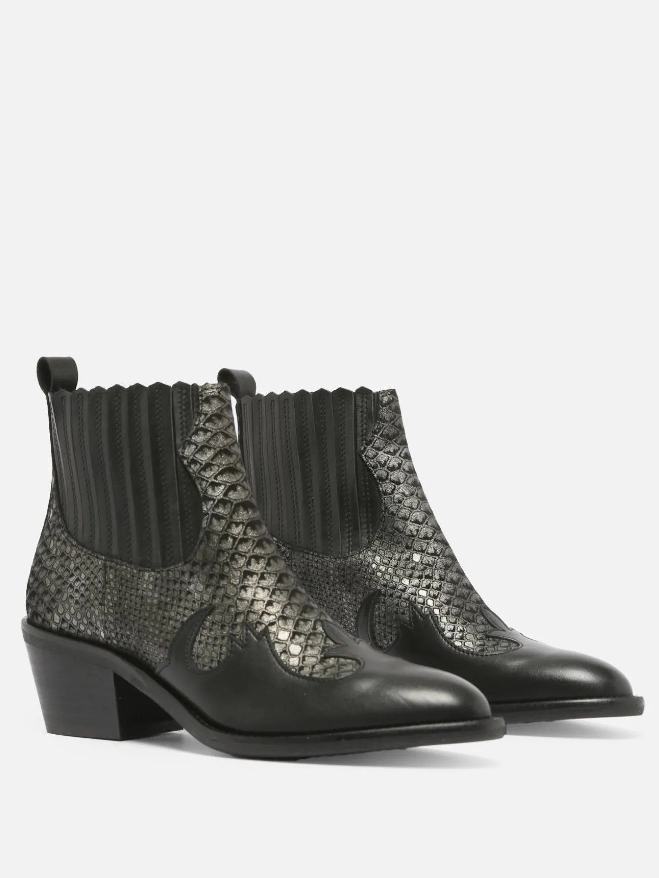 Santiags à talon en cuir MYMA