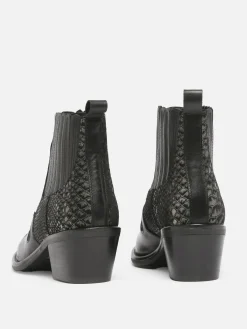 Santiags à talon en cuir MYMA