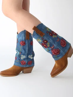 Santiags en cuir METISSE