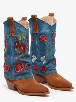 Santiags en cuir METISSE