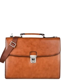 Serviette Crosta 2 compartiments cuir ETRIER