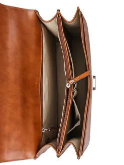 Serviette Crosta 2 compartiments cuir ETRIER