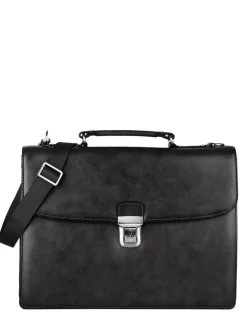 Serviette Crosta 2 compartiments cuir ETRIER
