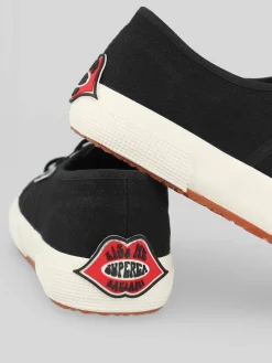 Sneakers 2750 Black Red Lips SUPERGA