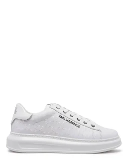 Sneakers Kapri Monogram en cuir KARL LAGERFELD