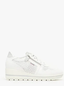 Sneakers talon compensé en cuir MEPHISTO