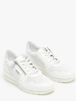 Sneakers talon compensé en cuir MEPHISTO