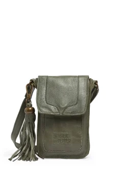 Étui téléphone cuir BASILIC PEPPER