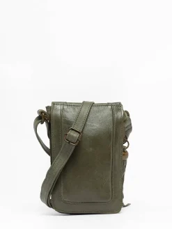 Étui téléphone cuir BASILIC PEPPER