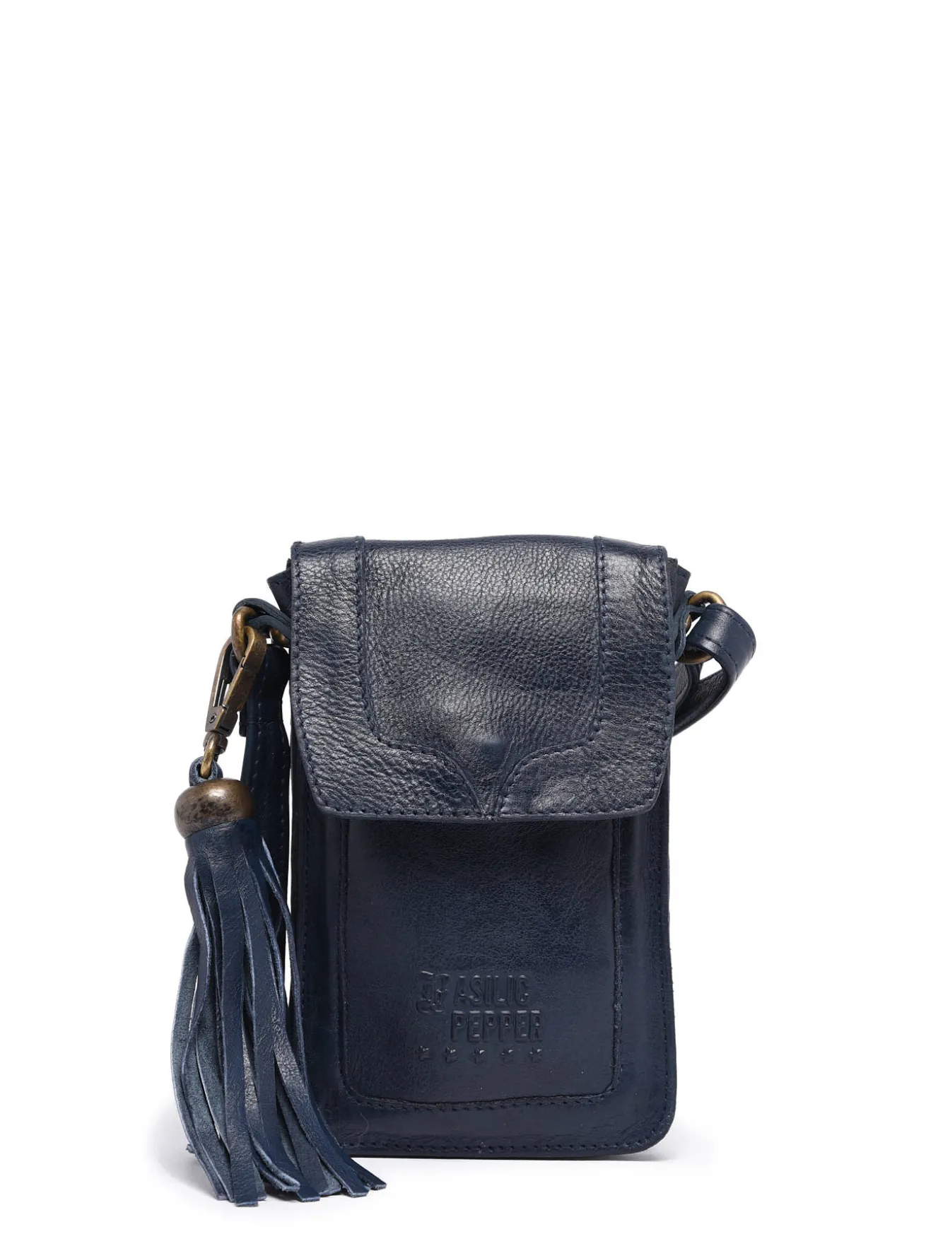 Étui téléphone cuir BASILIC PEPPER